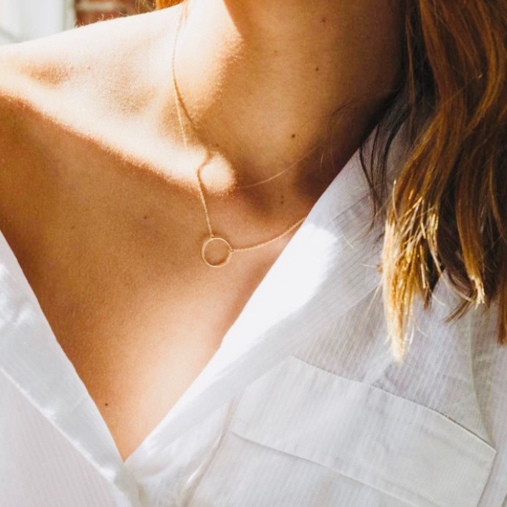 Dainty Circle Karma Necklace Mix & Match 4 for $20 - Picture 1 of 6